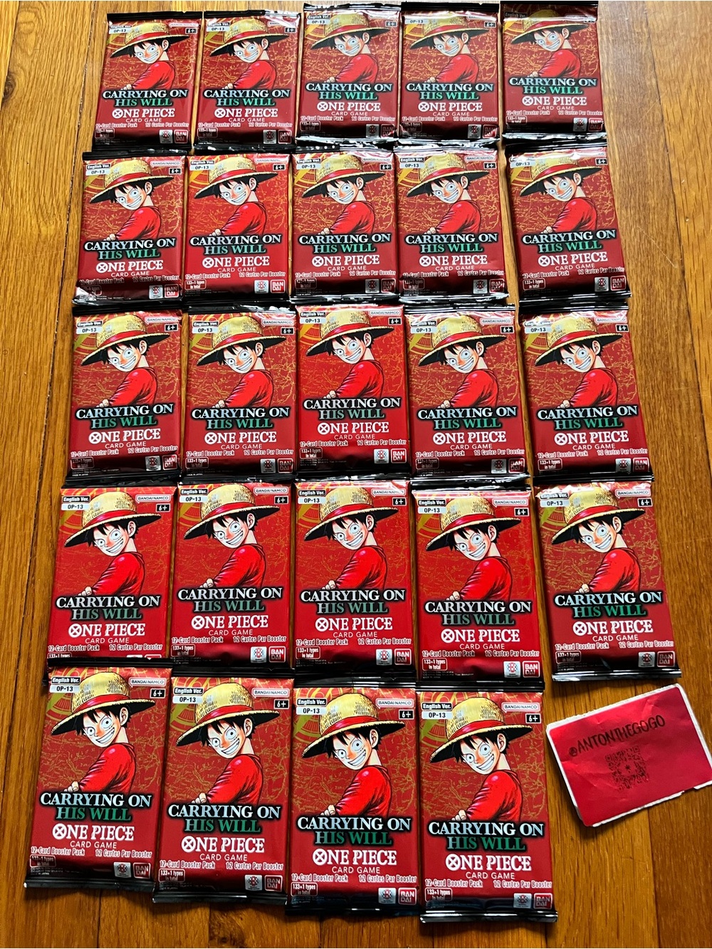 One Piece TCG: Carrying on His Will Booster Box (OP-13) 1 per